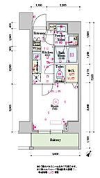SKYCOURTGRANDE大塚 1Kの間取図画像
