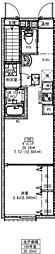 ソルナクレイシア新高円寺 1DKの間取図画像