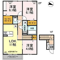CamelotB 3LDKの間取図画像