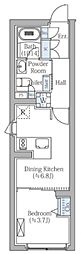 COMPOSITE新宿三丁目 1DKの間取図画像