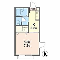 ジュネス北山　Ｂ 201 ｜ 岩手県盛岡市北山２丁目1-12（賃貸アパート1K・2階・24.50㎡） その2