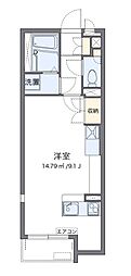 レオパレスミランダPoem2 1Kの間取図画像