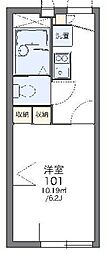 レオパレス城南2 1Kの間取図画像