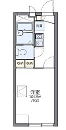 レオパレスコスモス 1Kの間取図画像