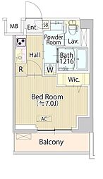 SASAZUKA TODAY 1階1Kの間取り