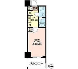 MFPRコート木場公園 1Kの間取図画像