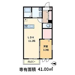 セレーナメゾン 3階1LDKの間取り