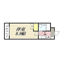 ジュネスドミール 1Kの間取図画像