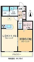 メゾン・パインツリー 1LDKの間取図画像