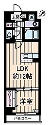 ヤヨイコート 1LDKの間取図画像