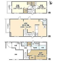 Kolet狛江中和泉02 1階2SLDKの間取り