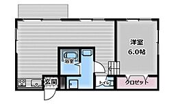 291山王 1LDKの間取図画像