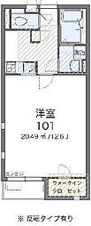 ミランダサンドエル2 1Kの間取図画像