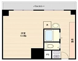 パピリオーテ西横浜 ワンルームの間取図画像