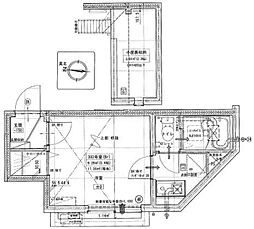 ソラナテラス舎人 1Kの間取図画像