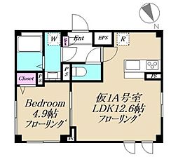 三鷹市新川6丁目マンション 1LDKの間取図画像