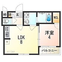 大阪府大阪市西淀川区姫島１丁目（賃貸アパート1LDK・1階・28.51㎡） その2