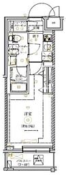 RELUXIA墨田八広 3階1Kの間取り