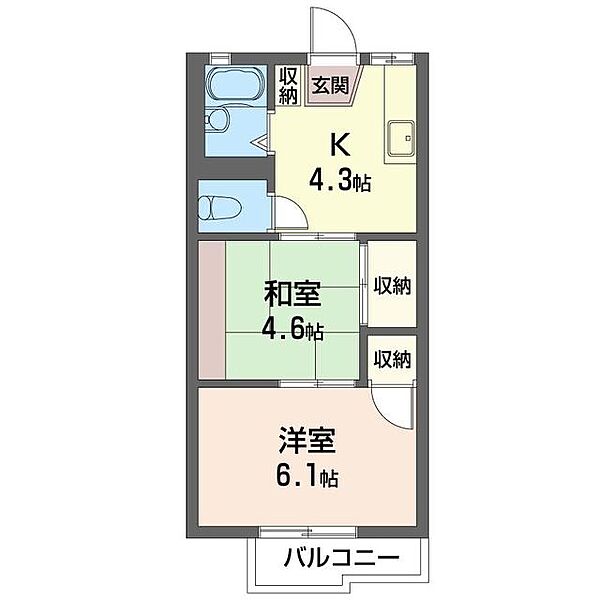 ヴィラ・アルタ 00102｜神奈川県横浜市栄区鍛冶ケ谷２丁目(賃貸アパート2K・1階・32.00㎡)の写真 その2