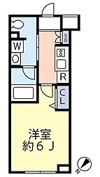 スカイコートパレス大田鵜の木 1階1Kの間取り