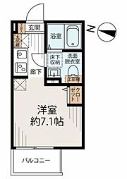 Solaria川口元郷 ワンルームの間取図画像
