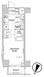プラウドフラット板橋本町 2階1Kの間取り
