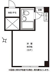 東京メトロ千代田線 赤坂駅 徒歩6分の賃貸マンション 10階ワンルームの間取り