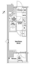 コンフォリア品川EAST 1Kの間取図画像