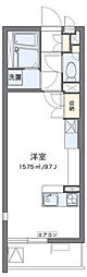 レオパレスクレイノパレスアニマル21 ワンルームの間取図画像