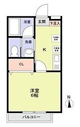 Argione高島平 1Kの間取図画像