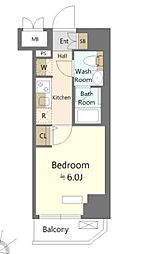 SHOKEN Residence横浜鶴見V 9階1Kの間取り