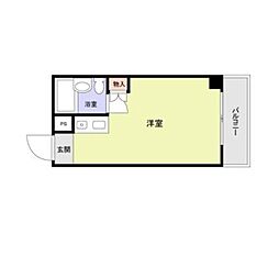 ViVi本町 ワンルームの間取図画像