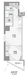 イルレガーメDH門前仲町 1LDKの間取図画像