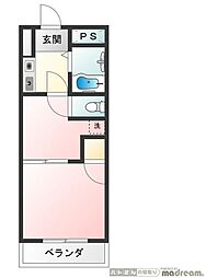 ハイツウィステリア 1SKの間取図画像