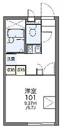 レオパレスステラ2 1Kの間取図画像