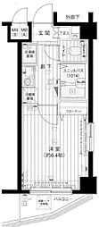 メインステージ南麻布 5階1Kの間取り