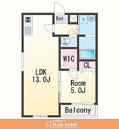 フジパレス吹屋町2番館 1LDKの間取図画像