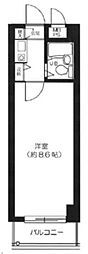 東京メトロ丸ノ内線 新高円寺駅 徒歩4分の賃貸マンション 3階1Kの間取り