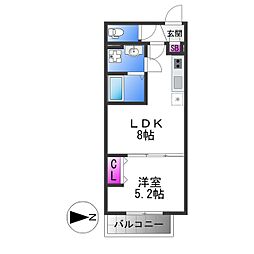 間取図画像 1LDK