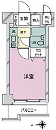 ライオンズマンション本厚木第3 1Kの間取図画像