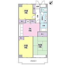 リオ梶ヶ谷 3DKの間取図画像