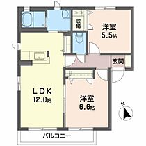 ハイツ　プリンセス 201 ｜ 福島県南相馬市原町区橋本町２丁目95-1（賃貸アパート2LDK・2階・54.00㎡） その2