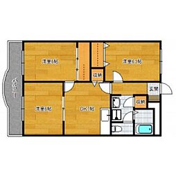 エミューデコンフォート 3DKの間取図画像