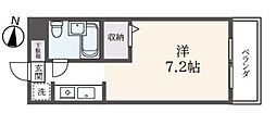 ジョイフル高井戸弐番館 ワンルームの間取図画像