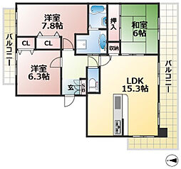 ディオレ新神戸B棟B棟 3階/-