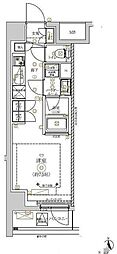 リルシアシティ北新宿 ワンルームの間取図画像