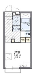 レオパレスBBさがみ 1Kの間取図画像