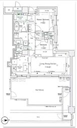 パークシティ高田馬場 2SLDKの間取図画像
