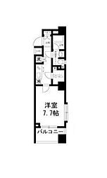 パレステュディオ新宿パークサイド 1Kの間取図画像