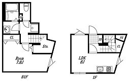 中野区本町5丁目マンション 1SLDKの間取図画像